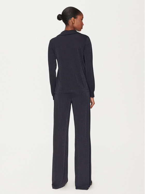 Marella Marella Komplet bluza in hlače kom 2515631011 Mornarsko modra Relaxed Fit