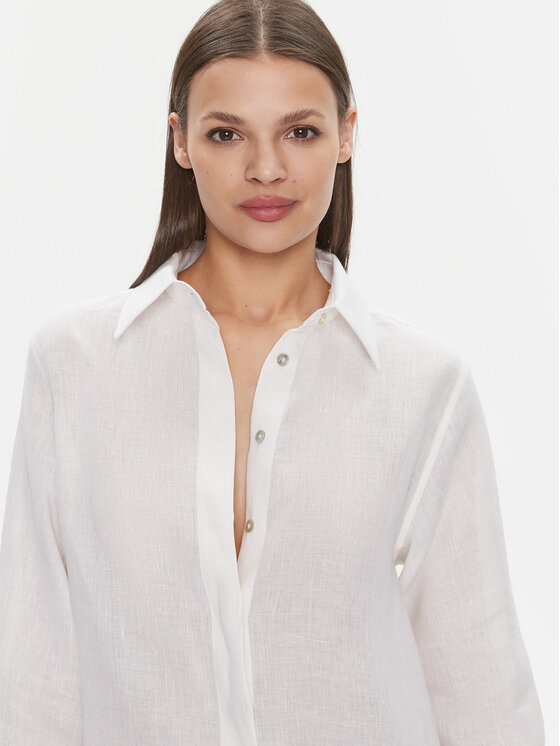 Marella Marella Camicia Racla 2413111104 Bianco Regular Fit