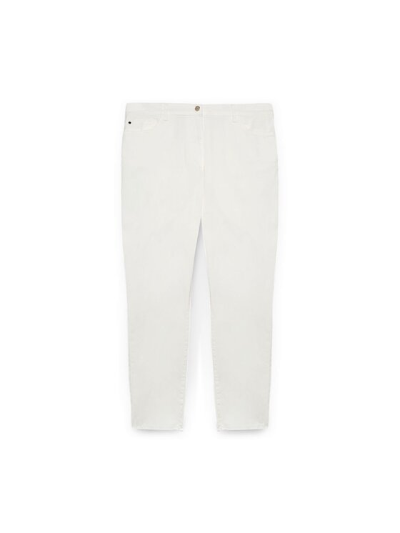 Fiorella Rubino Fiorella Rubino Pantaloni di tessuto P719T004809N011 Bianco Skin Fit