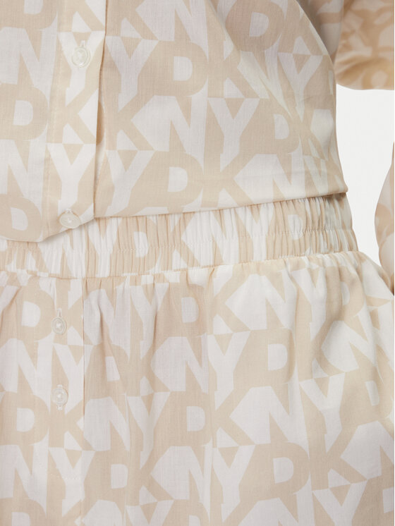 DKNY DKNY Pizsama YI80048 Bézs Regular Fit