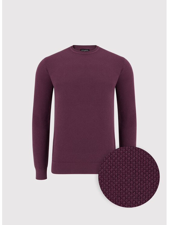 Pako Lorente Pako Lorente Sweter P26WF-2X-014 Fioletowy Classic Fit