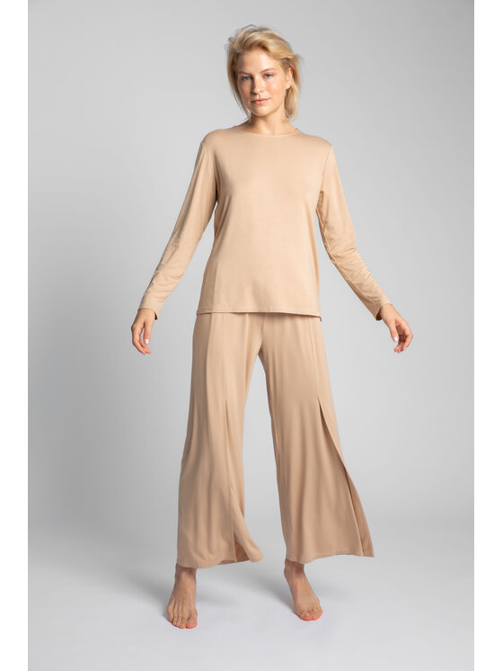 LaLupa LaLupa Bluzka LA027 Brązowy Comfortable Fit