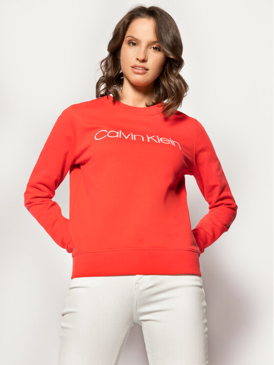 Calvin Klein Calvin Klein Μπλούζα Core Logo K20K202017 Πορτοκαλί Regular Fit