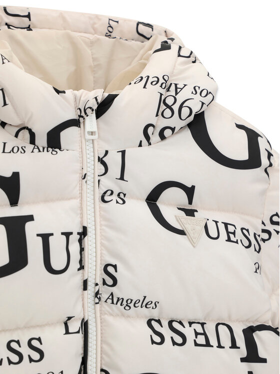 Guess Guess Zimní bunda H6BL05 W4160 Krémová Oversize