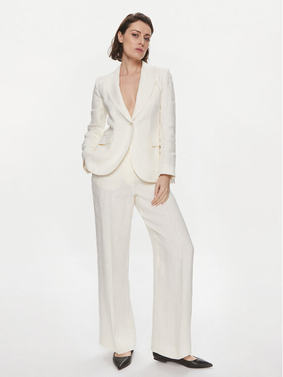 Weekend Max Mara Weekend Max Mara Marynarka Nalut 2415041032 Biały Regular Fit