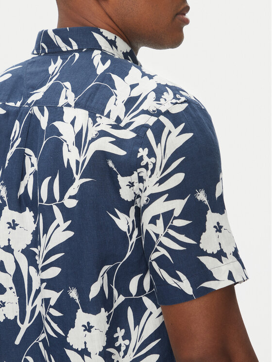 Tommy Hilfiger Tommy Hilfiger Košile Tropical MW0MW38586 Tmavomodrá Regular Fit