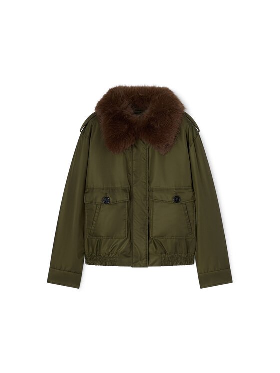 Motivi Motivi Cappotto invernale F045Q000781N035 Verde Over Fit