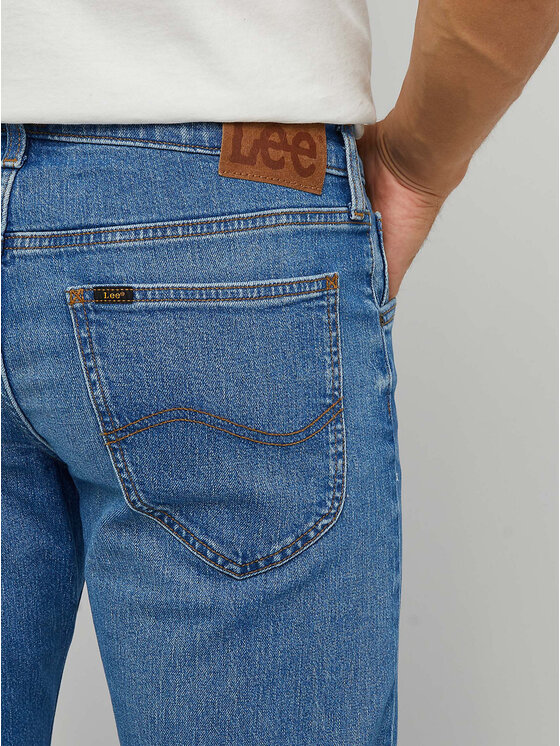 Lee Lee Jeansy DAREN ZIP FLY Niebieski Straight Fit