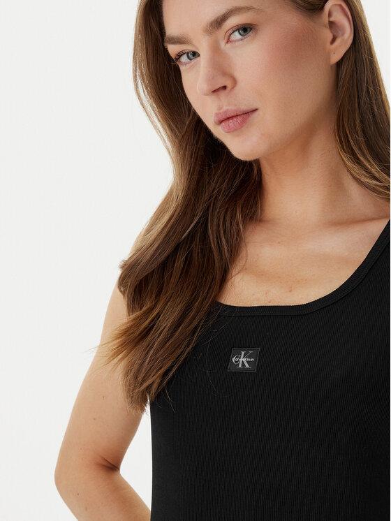 Calvin Klein Jeans Calvin Klein Jeans Kleid für den Alltag LV047F257G Schwarz Slim Fit