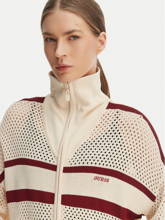 Guess Guess Pletena jopica V6GR08 Z0729 Bež Regular Fit