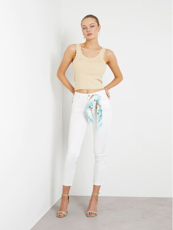 Guess Guess Pantaloni di tessuto 163127 Bianco Slim Fit