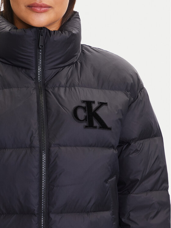 Calvin Klein Jeans Calvin Klein Jeans Pernata jakna Graphic Logo LV047D503G Crna Regular Fit