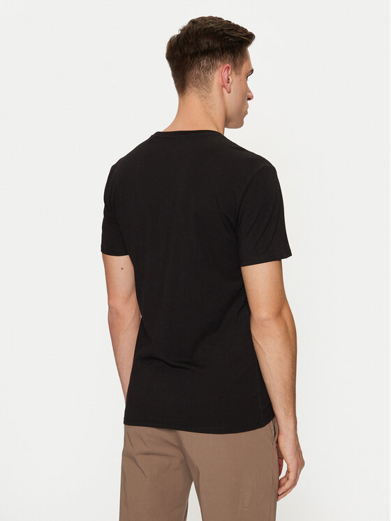 Guess Guess Tričko M2YI24 J1314 Čierna Slim Fit