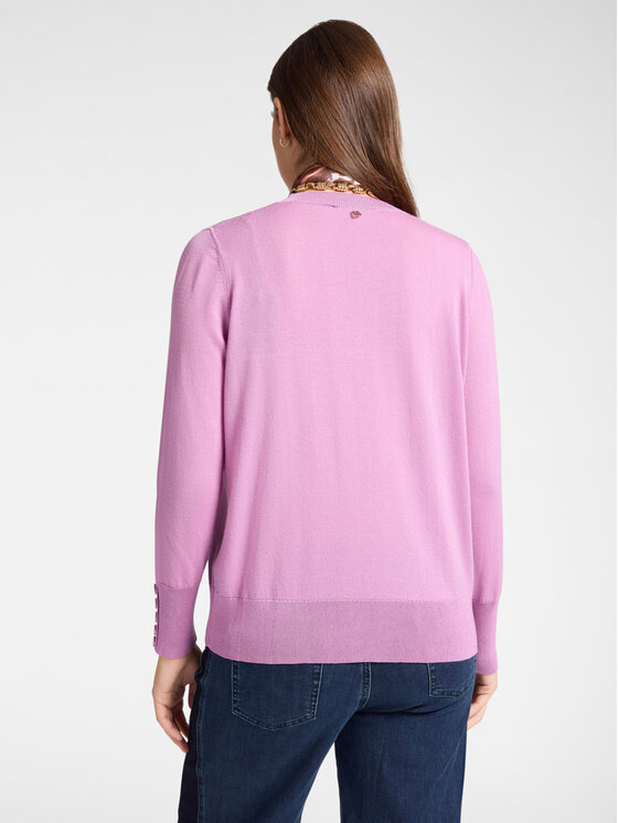 Elena Mirò Elena Mirò Cardigan M407Z000532N009 Rosa Boxy Fit