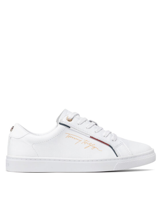 Tommy Hilfiger Superge Signature Sneaker FW0FW06322 Bela