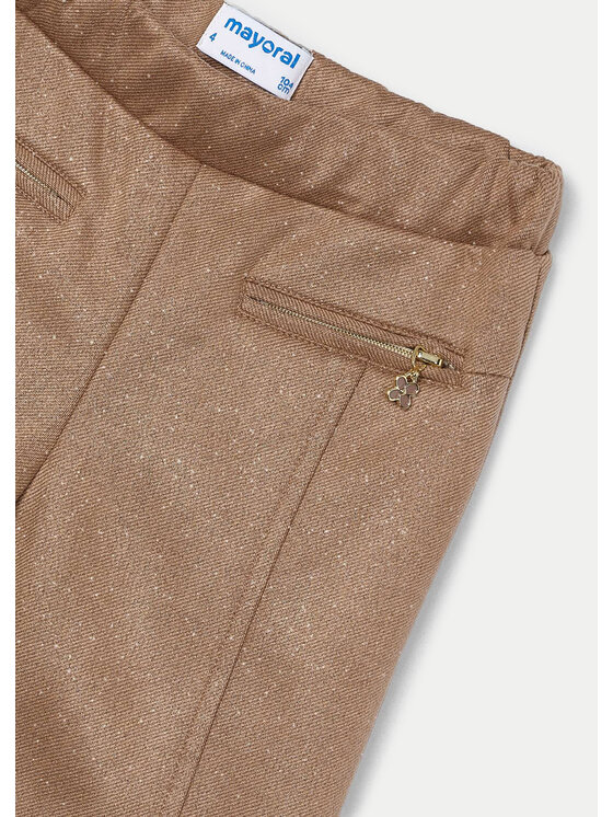 Mayoral Mayoral Pantaloni di tessuto 4545 Marrone Regular Fit