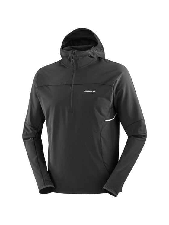 Salomon Salomon Bluza techniczna SENSE AERO HYBRID HZ M Czarny Regular Fit