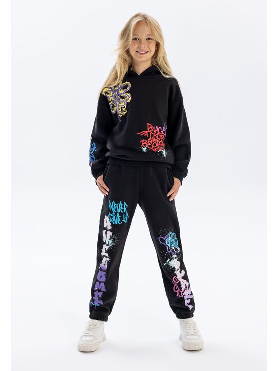MINOTI MINOTI Dres 20fleece54 Czarny Regular Fit