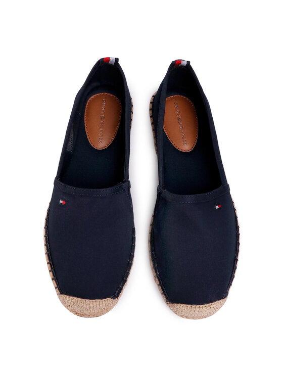 Tommy Hilfiger Tommy Hilfiger Espadrile Basic Tommy Flat Espadrille FW0FW04827 Tamnoplava