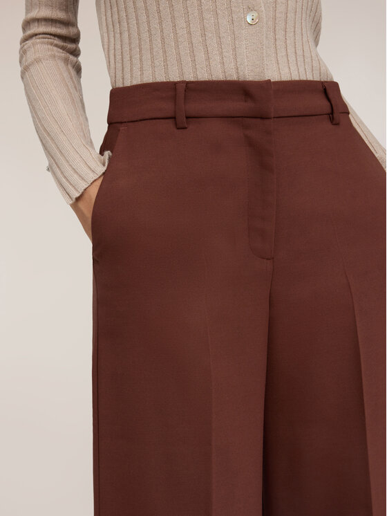 Motivi Motivi Pantaloni di tessuto P06AQ004885N022 Marrone Over Fit