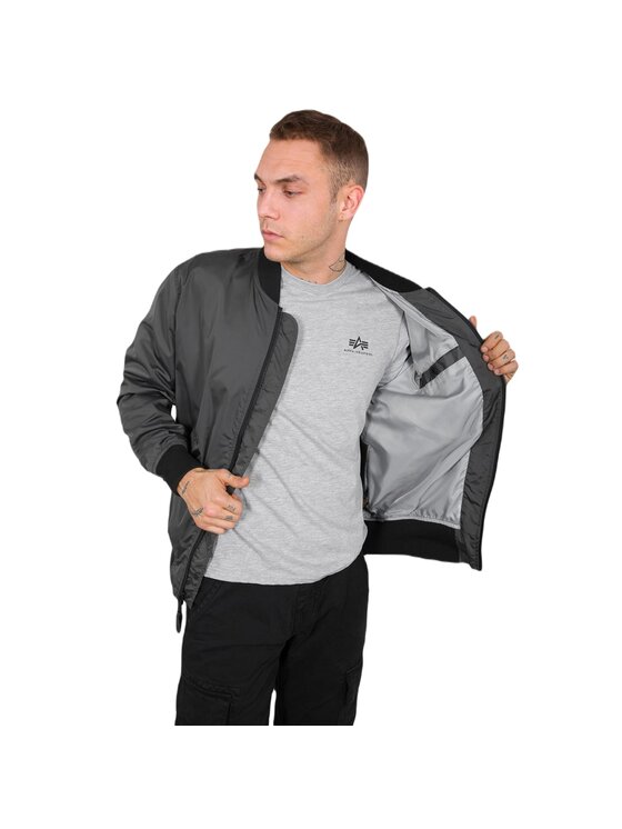 Alpha Industries Alpha Industries Kurtka bomber AI.126101-136-XL Szary Regular Fit