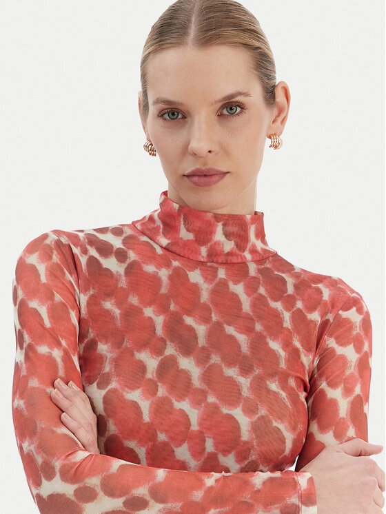 Bardot Bardot Blusa Alba 60287TB Rosso Slim Fit