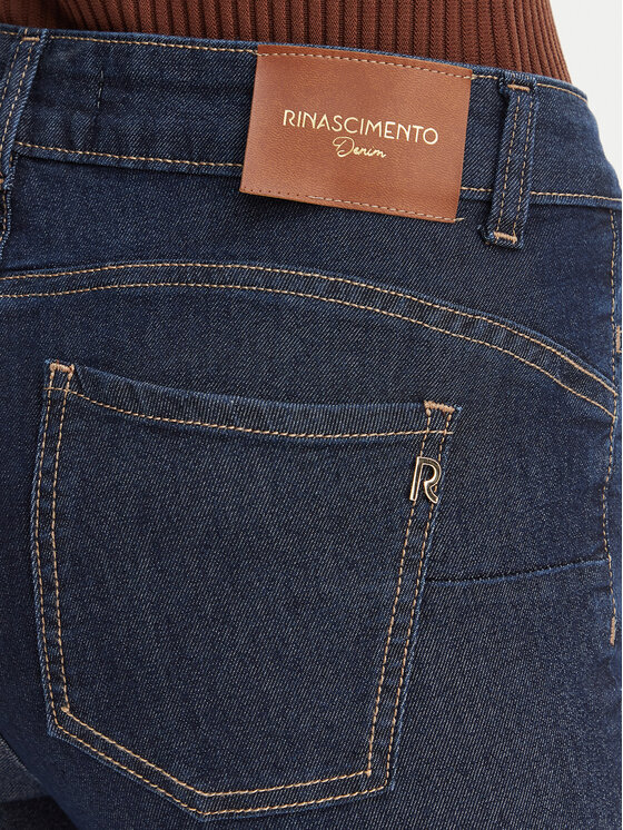 Rinascimento Rinascimento Džinsai CFC0127957003 Tamsiai mėlyna Bootcut Fit