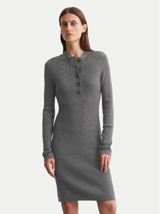 Marc O'Polo Marc O'Polo Strickkleid 409 5086 67103 Grau Slim Fit