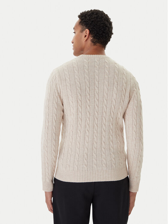 Kappa Kappa Πουλόβερ 63111DW Μπεζ Regular Fit
