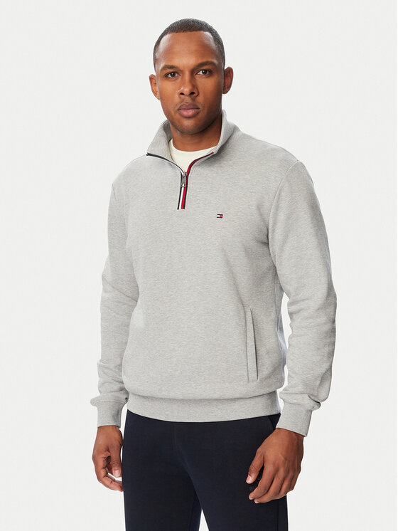 Tommy Hilfiger Tommy Hilfiger Μπλούζα Tipping Terry MW0MW44943 Γκρι Regular Fit