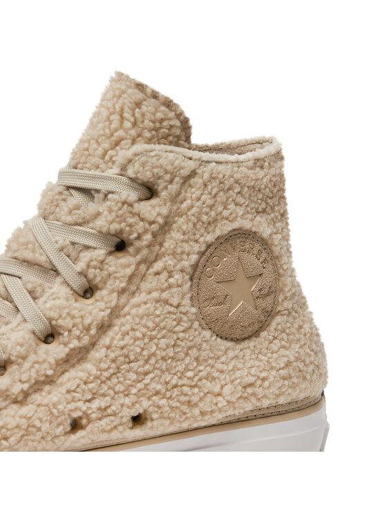 Converse Converse Кеди Chuck Taylor All Star Lift Platform Sherpa A05509C Бежевий