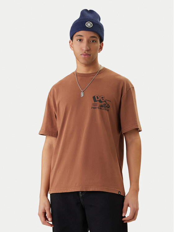 DC Shoes DC Shoes T-särk Parts Dep EDYZT04366 Pruun Regular Fit