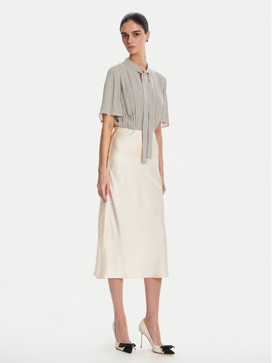 Elisabetta Franchi Elisabetta Franchi Φόρεμα κοκτέιλ AB85752E2 E84 Μπεζ Regular Fit