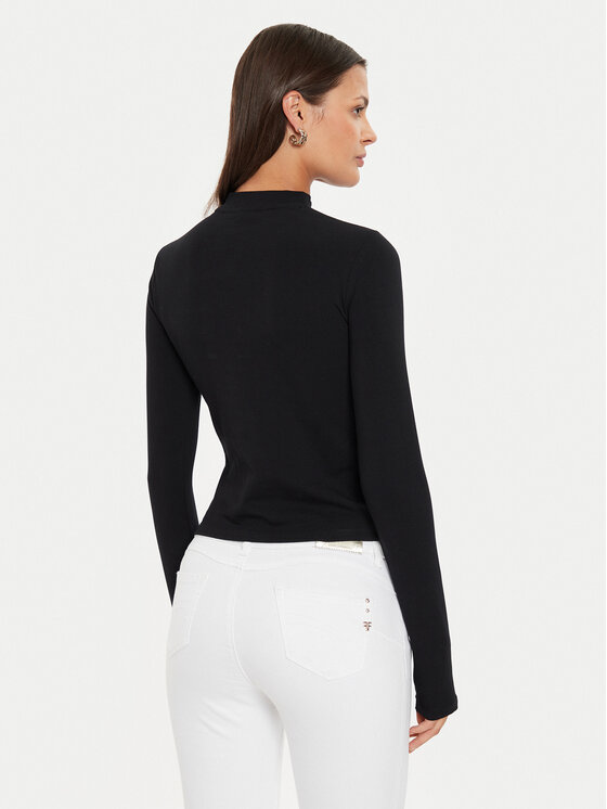 Guess Guess Bluzka Colette V4YI23 KCDH1 Czarny Slim Fit