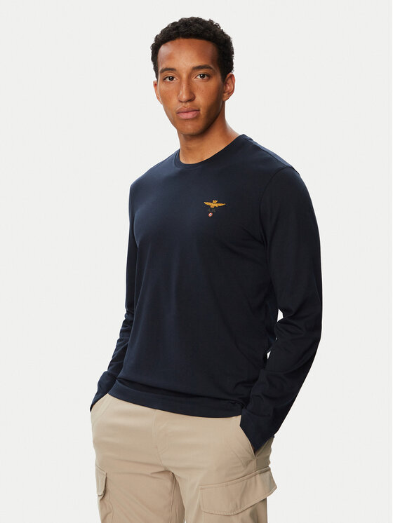 Aeronautica Militare Aeronautica Militare Longsleeve 262TS2390UJ00372 Blu scuro Regular Fit