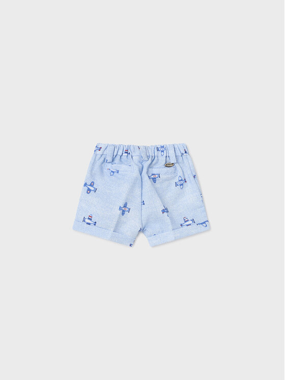 Mayoral Mayoral Pantaloncini di tessuto 1257 Celeste Regular Fit