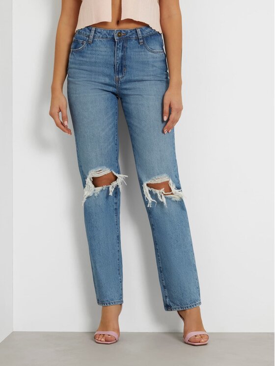 Guess Guess Jeansy 161611 Modrá Straight Fit