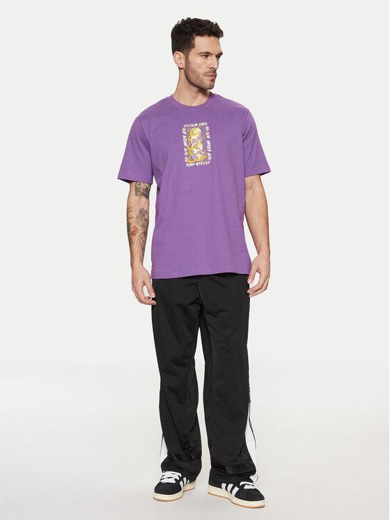 adidas adidas Tričko Trefoil Series JP4498 Fialová Regular Fit
