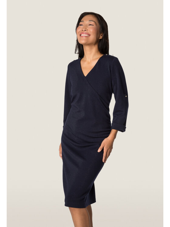 QUIOSQUE QUIOSQUE Každodenné šaty 4TP007 Tmavomodrá Regular Fit