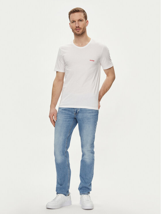 HUGO Hugo 3 db póló 50493972 Fehér Regular Fit