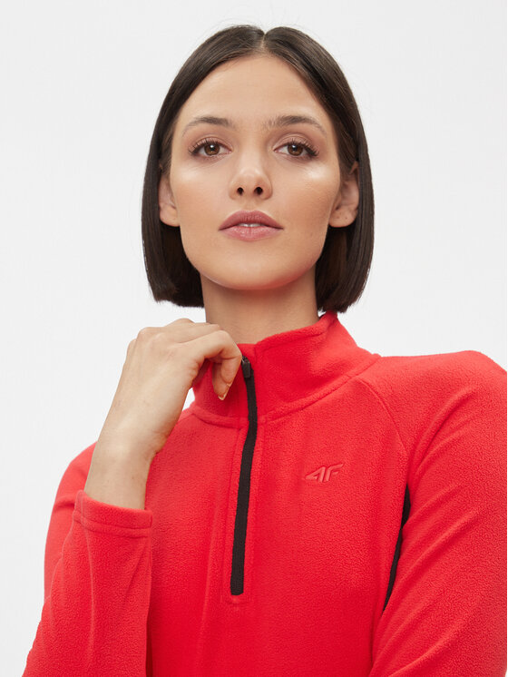 4F 4F Termoaktiivne aluspesu ülemine osa 4FAW23UFLEF032 Punane Slim Fit