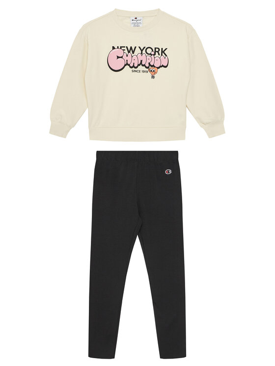 Champion Champion Treniņtērps 405120 Écru Regular Fit