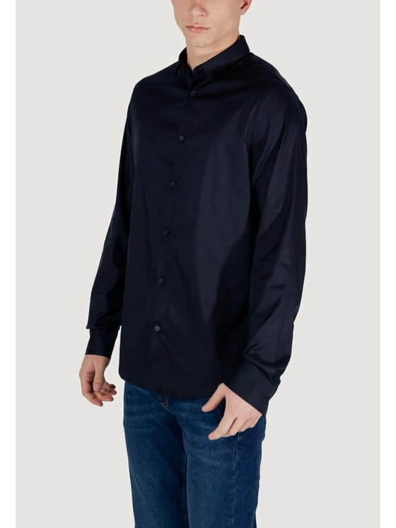 Armani Exchange Armani Exchange Koszula camicia Niebieski Regular Fit