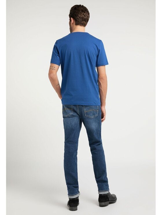 Mustang Mustang T-shirt ALEX C PRINT Blu Regular Fit