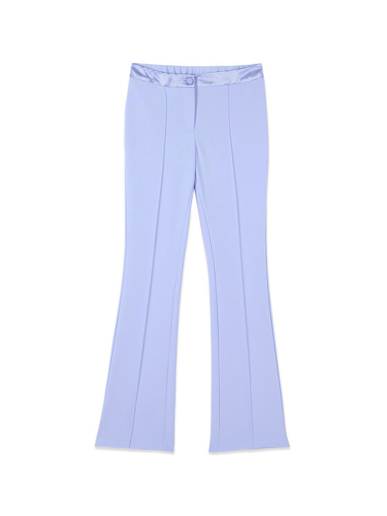 Oltre Oltre Pantaloni di tessuto P088R109408N004 Turchese Flare Fit