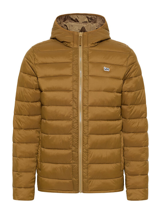 Lee Lee Kurtka przejściowa LIGHT PUFFER JACKET Brązowy Regular Fit