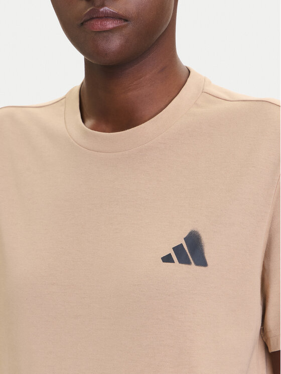 adidas adidas T-shirt City Tech Summer Graphic JV8600 Bež Regular Fit