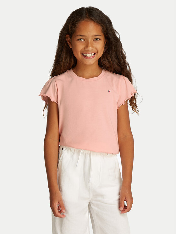 Tommy Hilfiger Tommy Hilfiger T-Shirt Essential KG0KG07052 D Ροζ Regular Fit