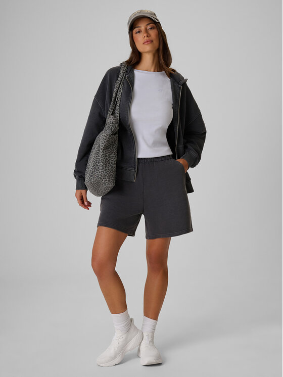 4F 4F Szorty materiałowe FOB SUMMER Czarny Regular Fit