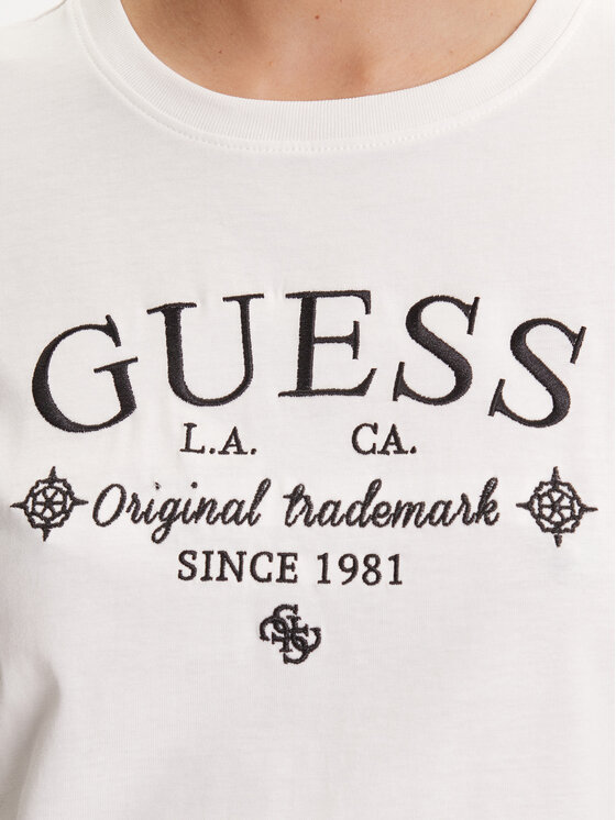 Guess Guess T-Shirt V5YI03 I3Z14 Biały Regular Fit